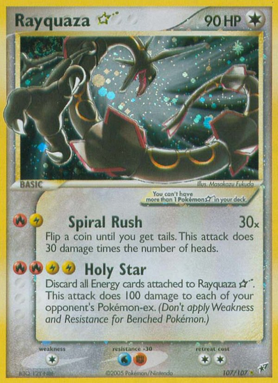Rayquaza ★ 107/107 - Deoxys Holofoil