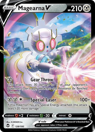 Magearna V 128 195 Silver Tempest Holofoil