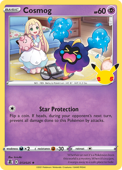 Cosmog 13 25 Celebrations Holofoil