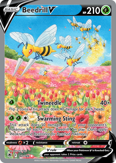 Beedrill V 161 189 Astral Radiance Holofoil