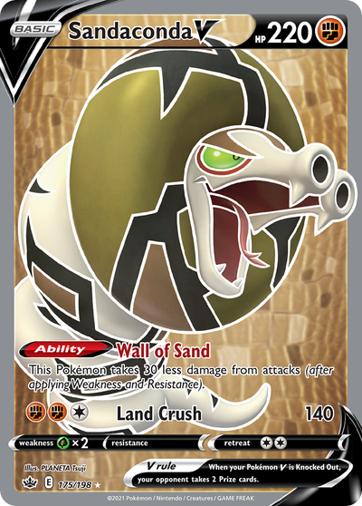Sandaconda V 175 198 Chilling Reign Holofoil