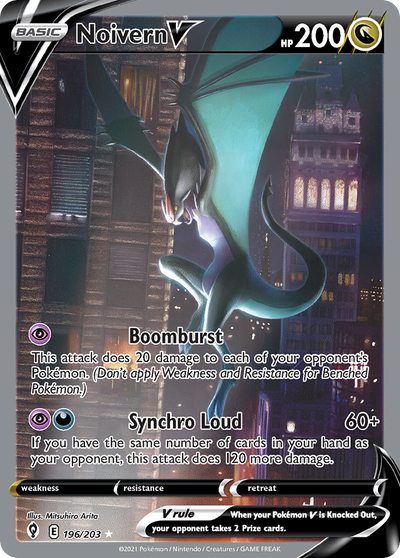 Noivern V 196 203 Evolving Skies Holofoil
