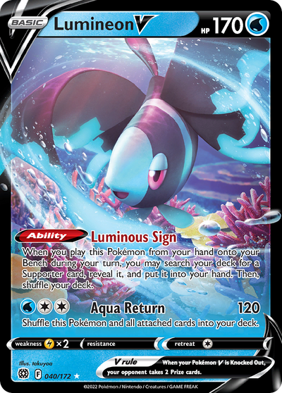 Lumineon V 40 172 Brilliant Stars Holofoil