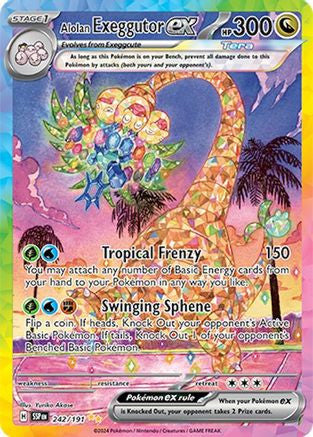 Alolan Exeggutor Ex 242 Sv08 Surging Sparks Holofoil