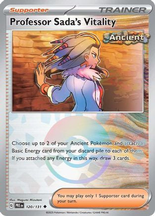 Professor Sada's Vitality Poke Ball Pattern 120 Sv Prismatic Evolutions Holofoil