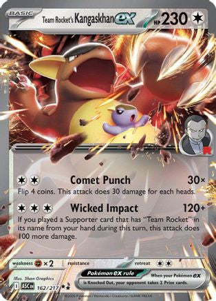 Team Rocket's Kangaskhan Ex 162 Me Ascended Heroes Holofoil