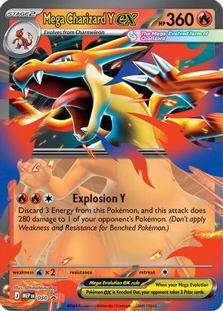 Mega Charizard Y Ex 030 30 Me Mega Evolution Promo Holofoil