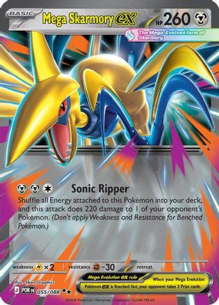 Mega Skarmory Ex 055 088 Me03 Perfect Order Holofoil