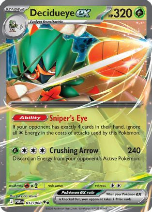 Decidueye Ex 012 088 Me03 Perfect Order Holofoil