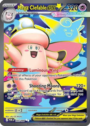 Mega Clefable Ex 103 088 Me03 Perfect Order Holofoil