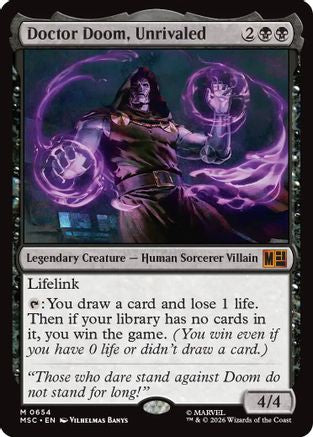 Doctor Doom, Unrivaled (MSC-654) Foil