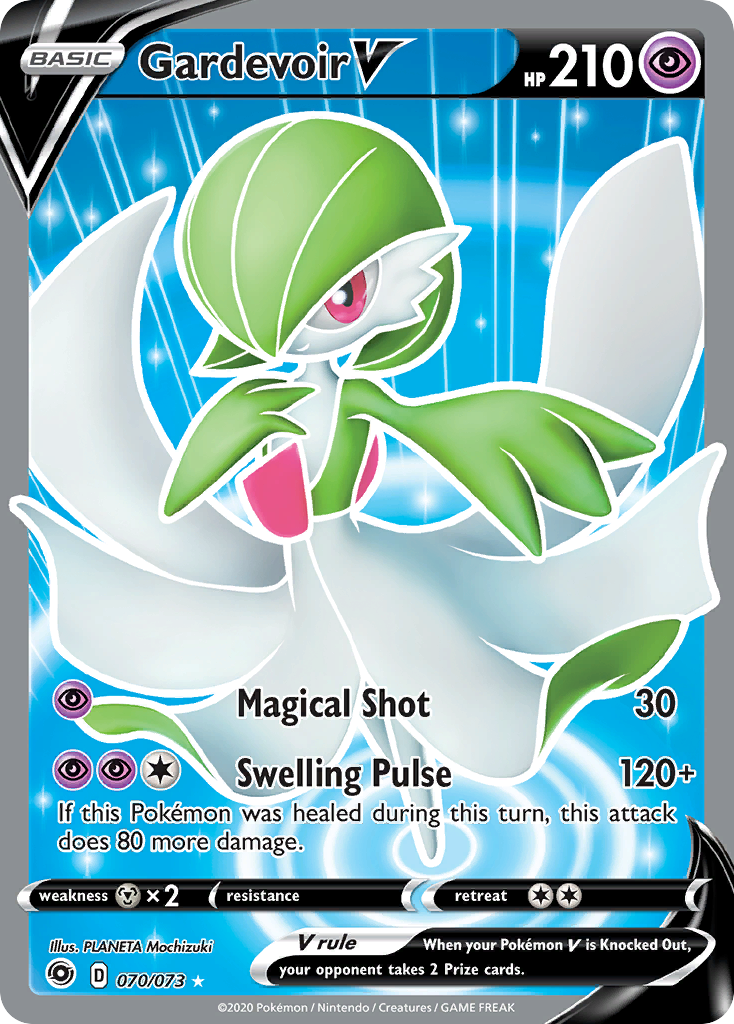 Gardevoir V 70 73 Champions Path Holofoil