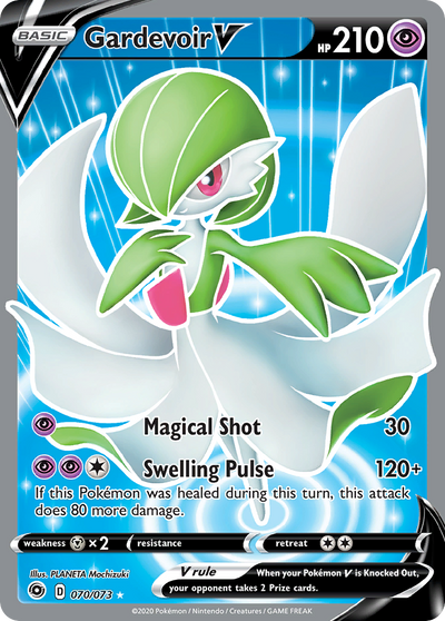 Gardevoir V 70 73 Champions Path Holofoil