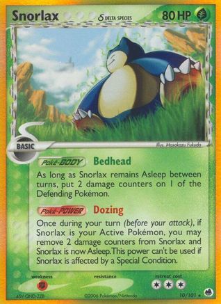 Snorlax (Delta Species) (010) Holo Rare Holofoil