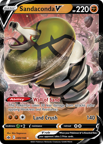 Sandaconda V 89 198 Chilling Reign Holofoil