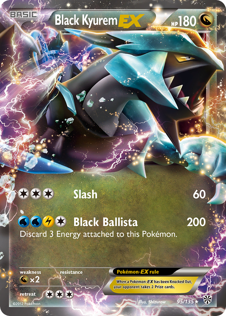 Black Kyurem Ex 95 135 Plasma Storm Holofoil
