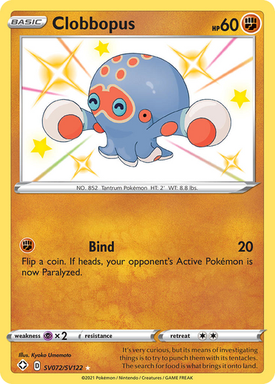 Clobbopus Sv072 122 Shiny Vault Holofoil