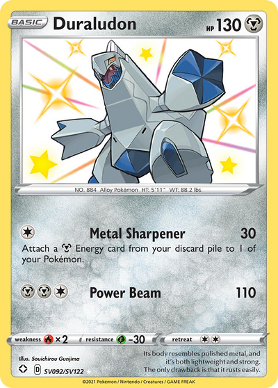 Duraludon Sv092 122 Shiny Vault Holofoil