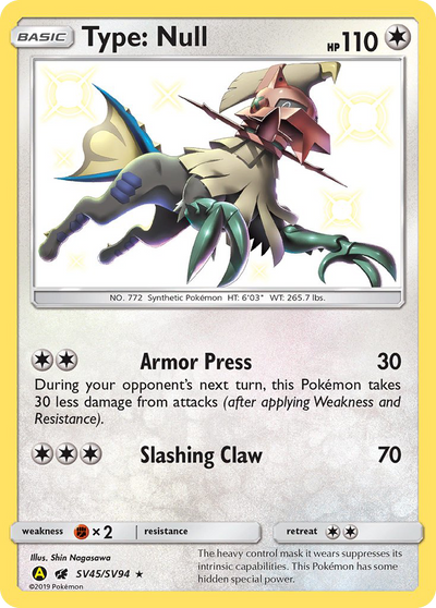 Type Null Sv45 94 Shiny Vault Holofoil