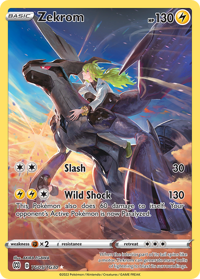 Zekrom Tg05 30 Brilliant Stars Trainer Gallery Holofoil