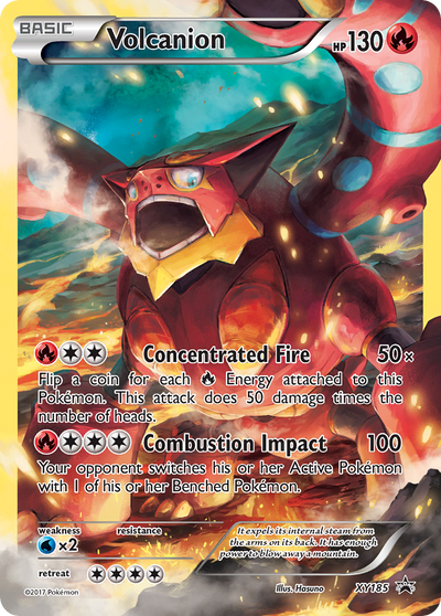 Volcanion Xy185 211 Xy Black Star Promos Holofoil